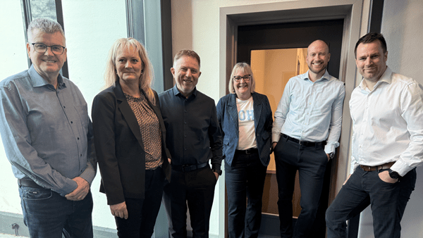 Medarbejderne i den nye Kolding afdeling: Cristian Qvist Nielsen, Kim Bolvig Hansen, Klaus Hedeager Jensen, Lene Rostgaard Petersen, Steffan Marc Christensen og Pia Skovsted Kristiansen